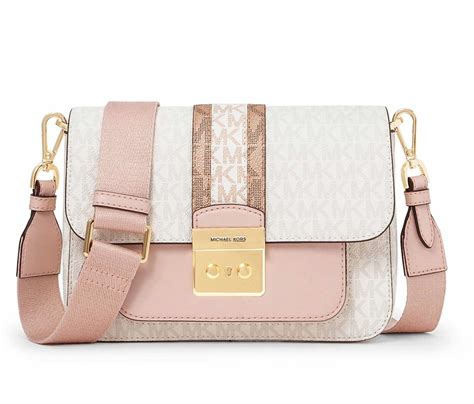 michael kors sloan blush|Michael Kors Sloan Medium Flap Messenger Dark Powder Blush .